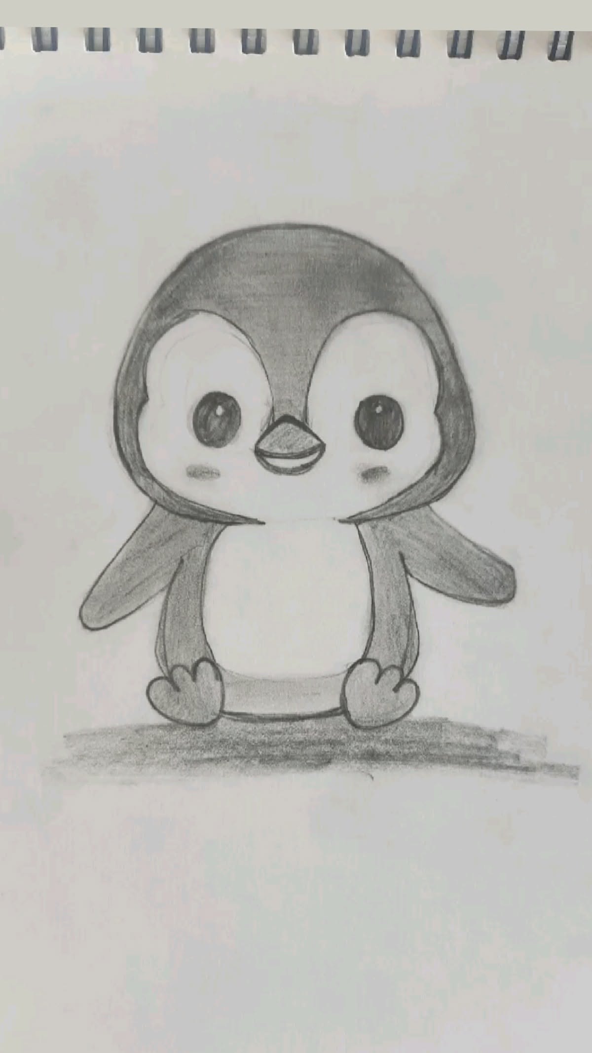 Adorable Penguin with Big Eyes