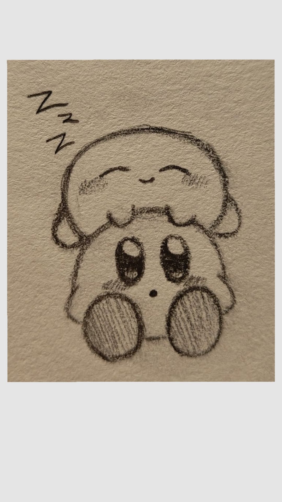 Adorable Sleepy Character Snuggling