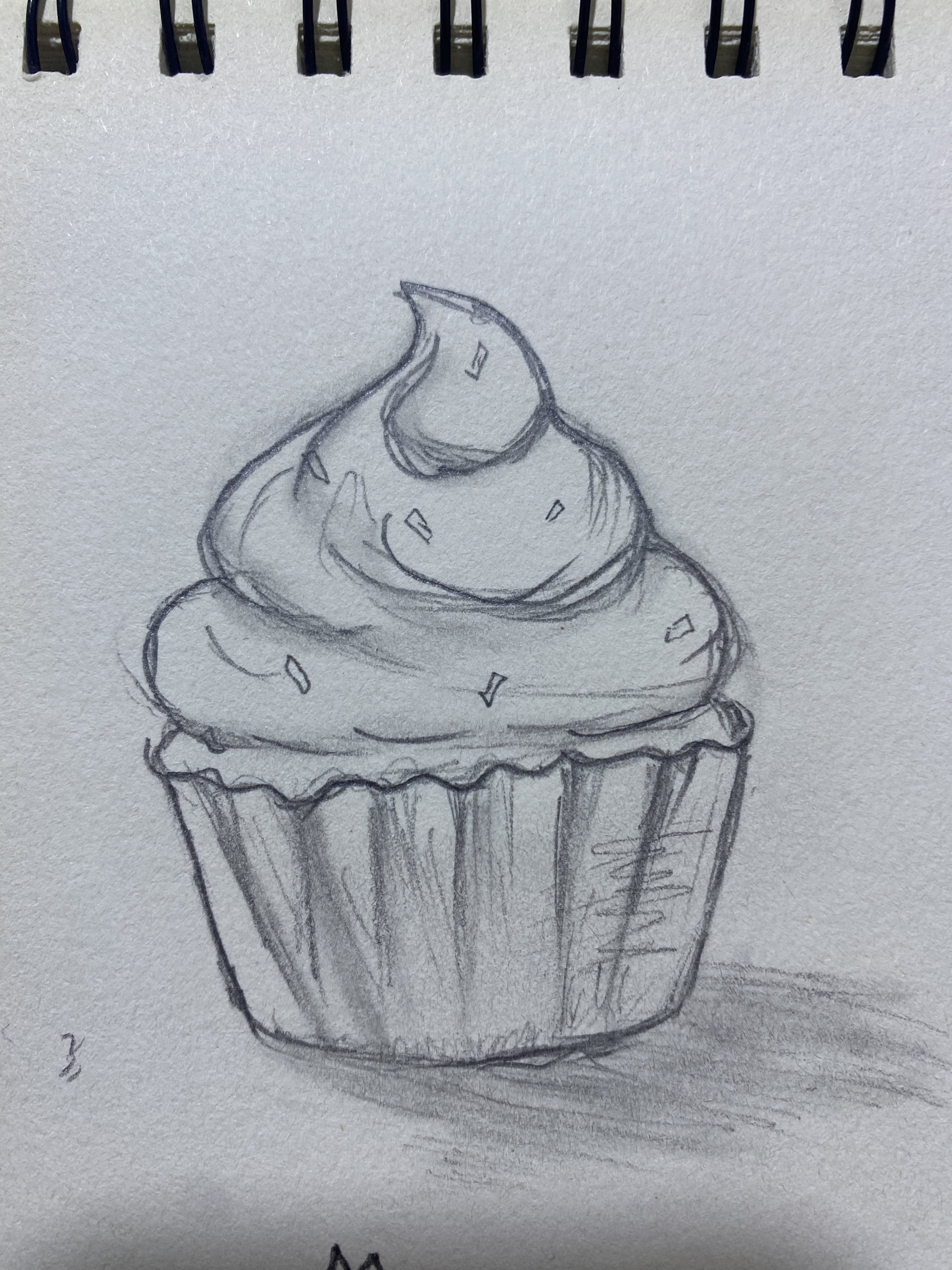 Cute Cupcake with Icing Swirl