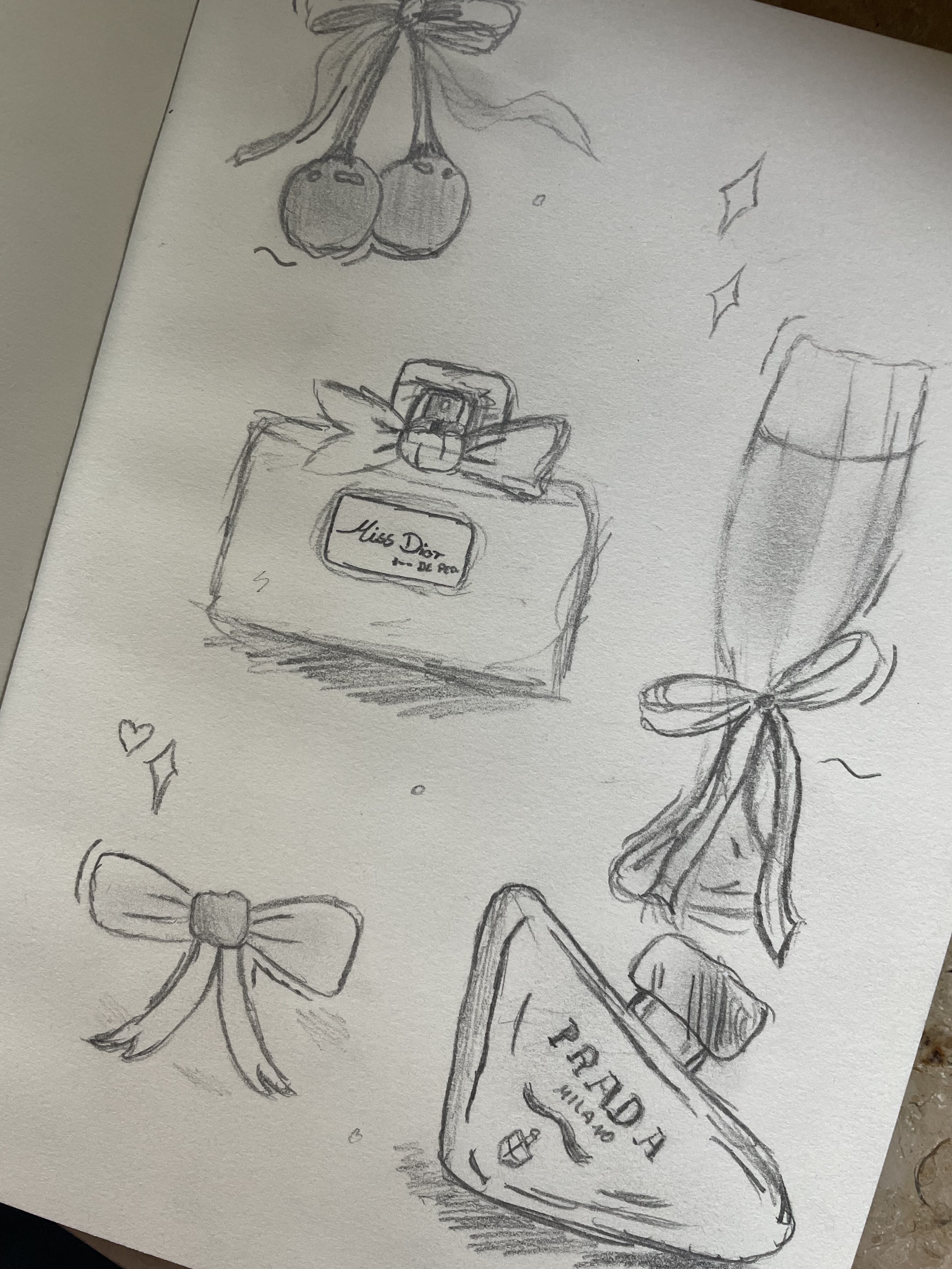 Elegant Perfume Bottles with Ribbons