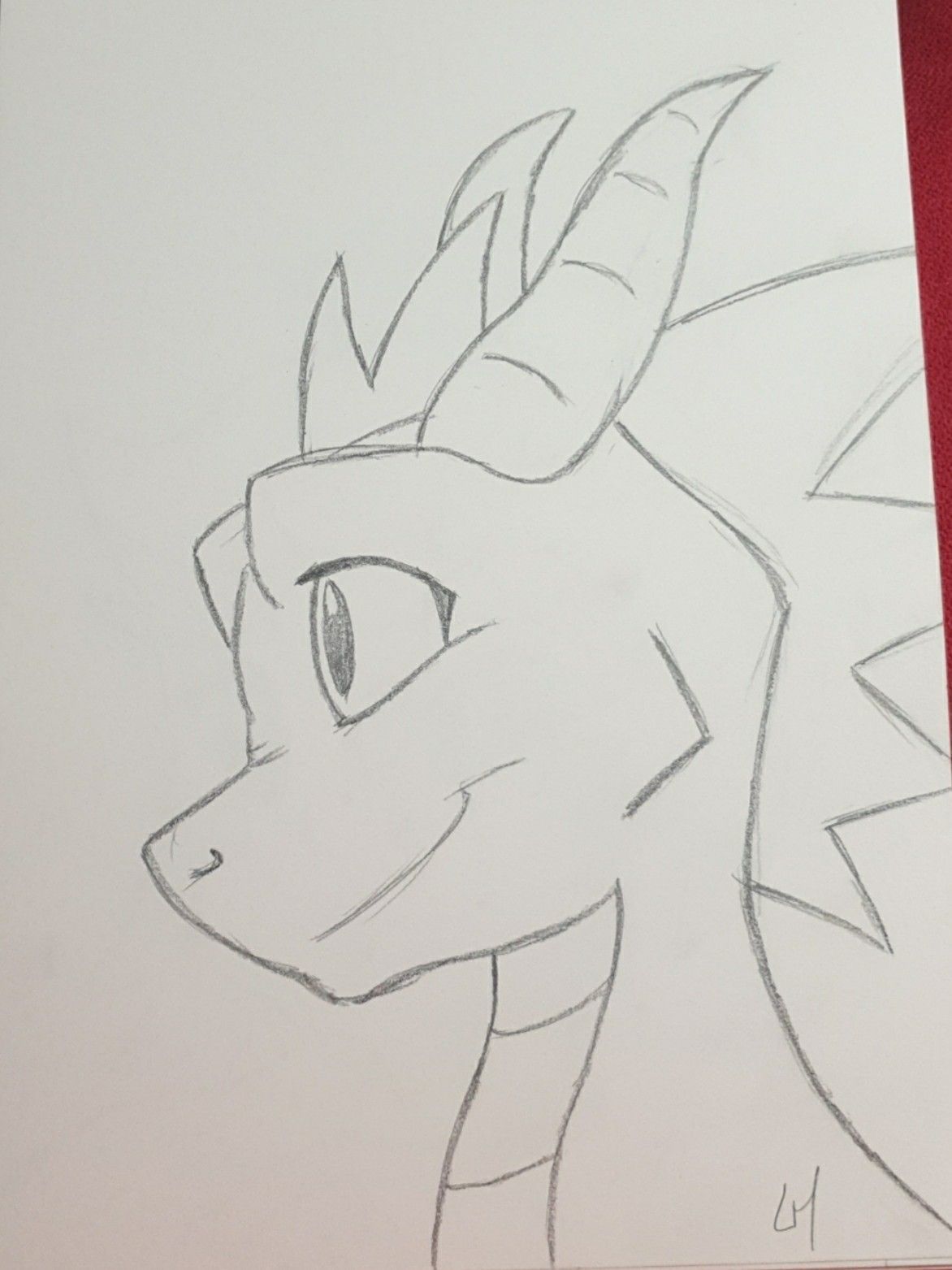Friendly Dragon Face with Big Smile