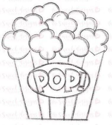 Fun Popcorn Bucket with Clouds