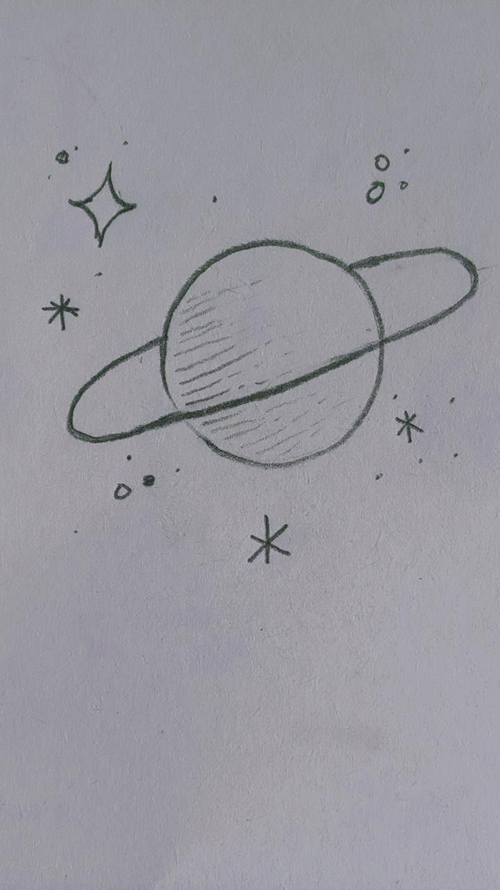 Simple Saturn with Stars