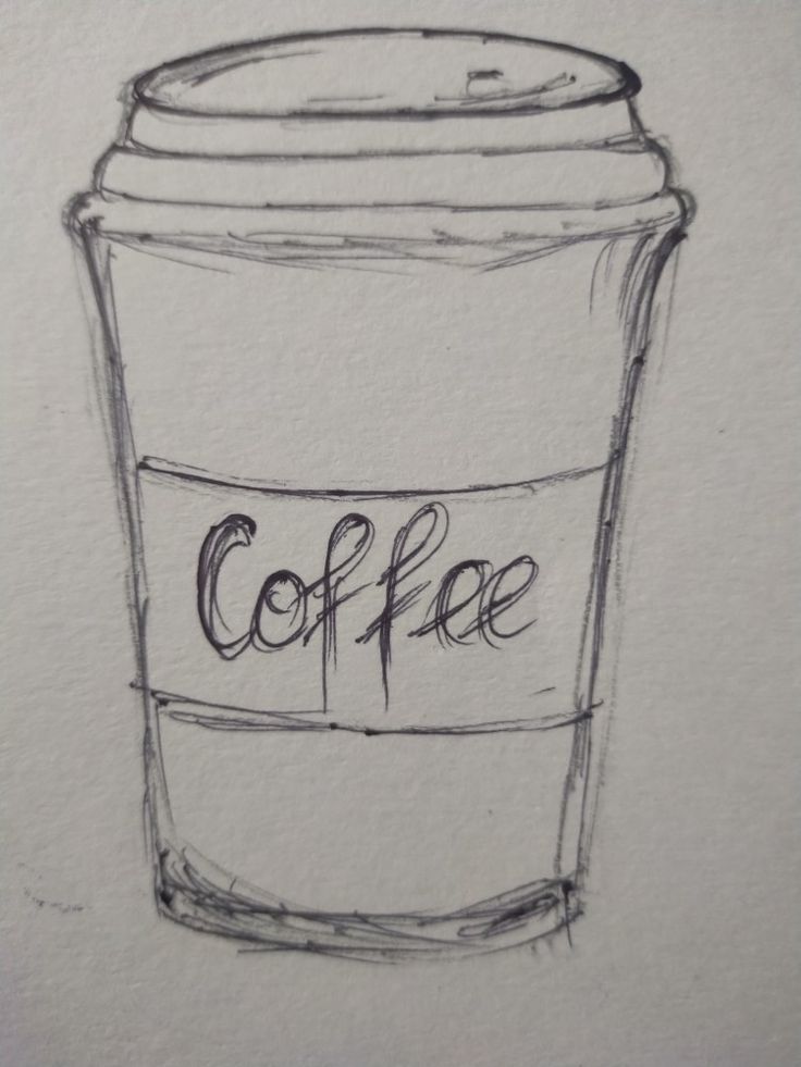 Simple Sketch of a Coffee Cup