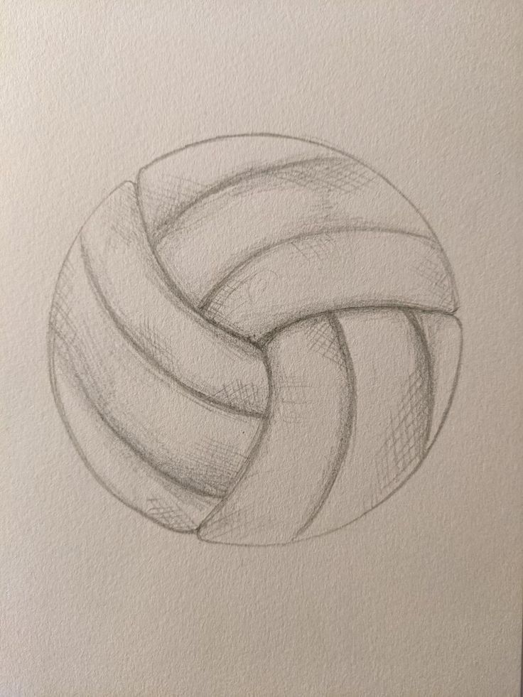 Simple Sketch of a Volleyball