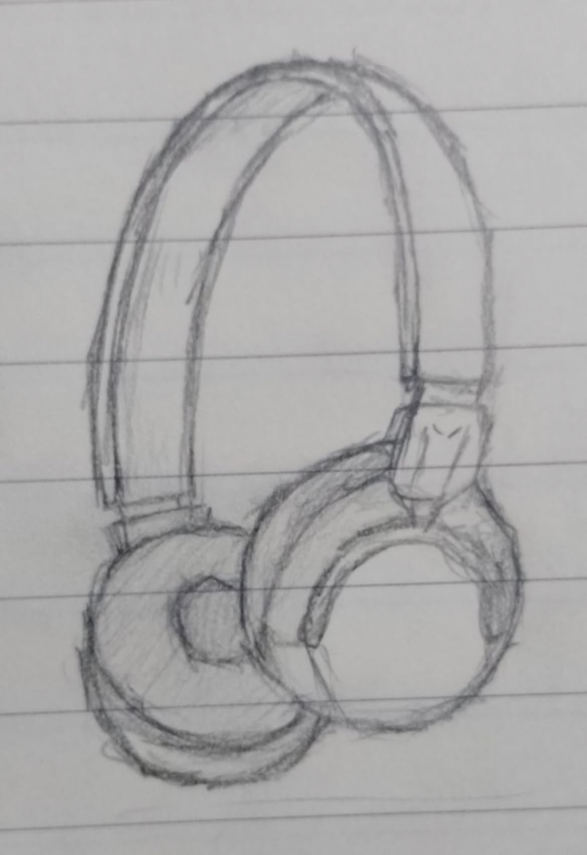 Simple Sketch of Headphones
