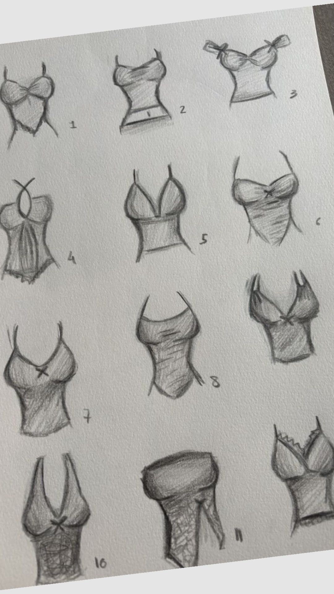 Stylish Sketches of Women’s Tops