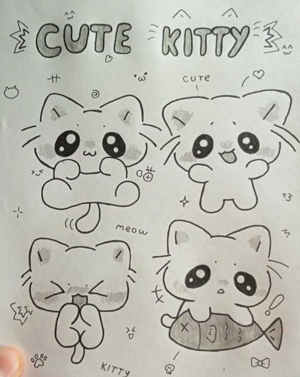 Adorable Cute Kitty Characters
