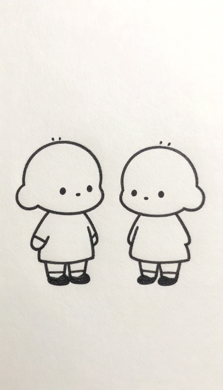 Cute Cartoon Characters with Big Heads