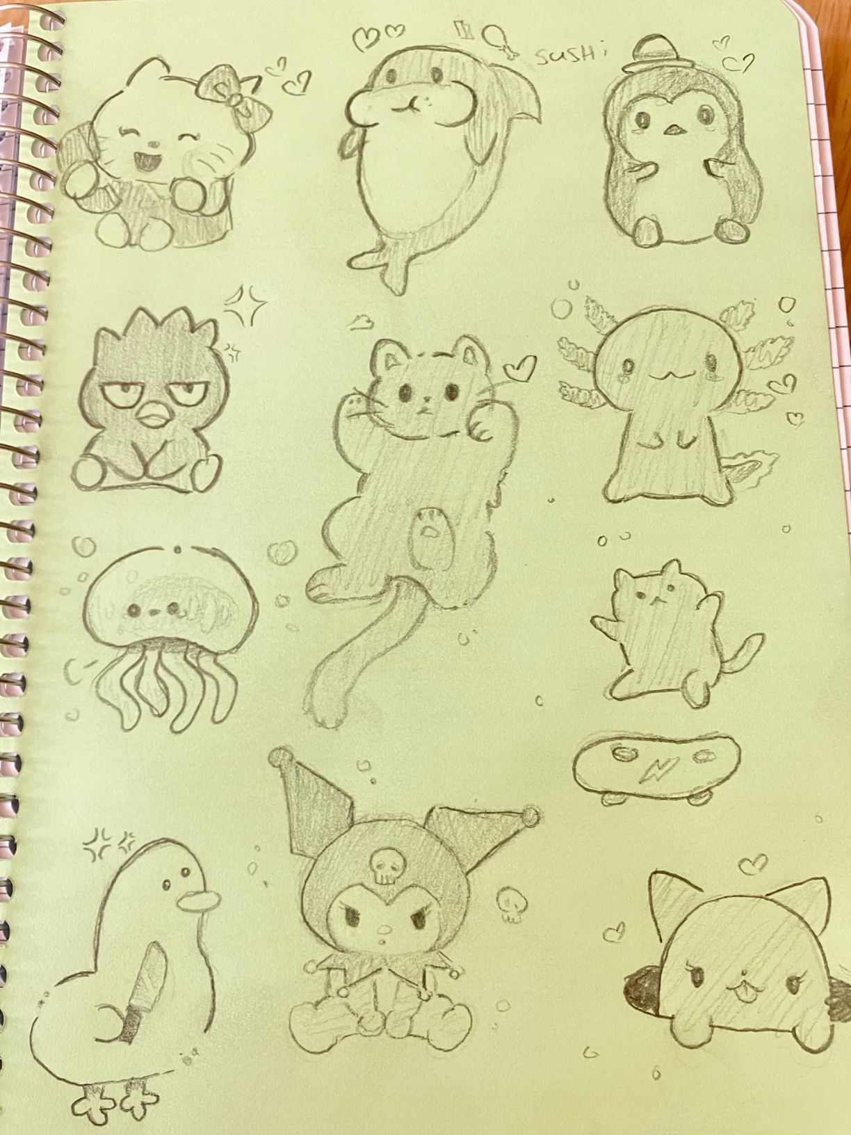 Cute Sea Creatures and Adorable Kawaii Characters