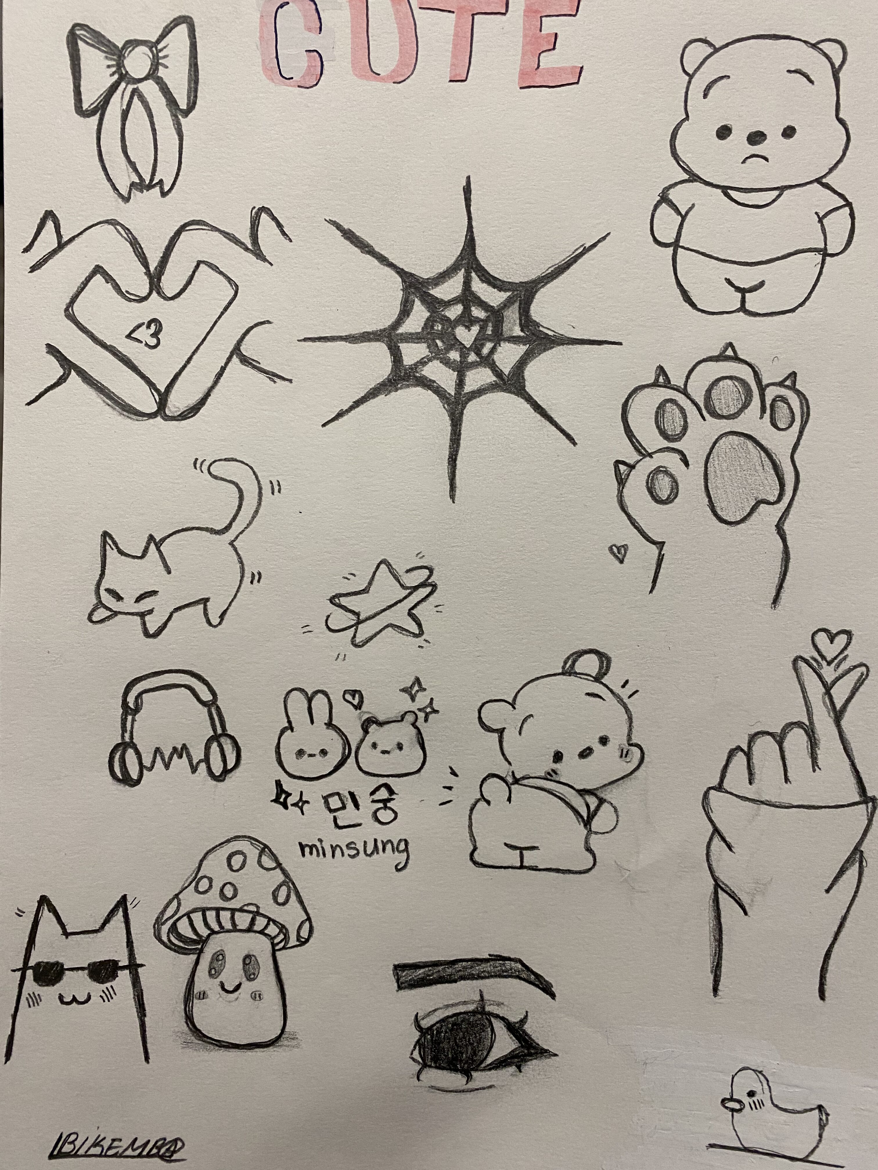 Cute Sketches of Animals and Whimsical Designs
