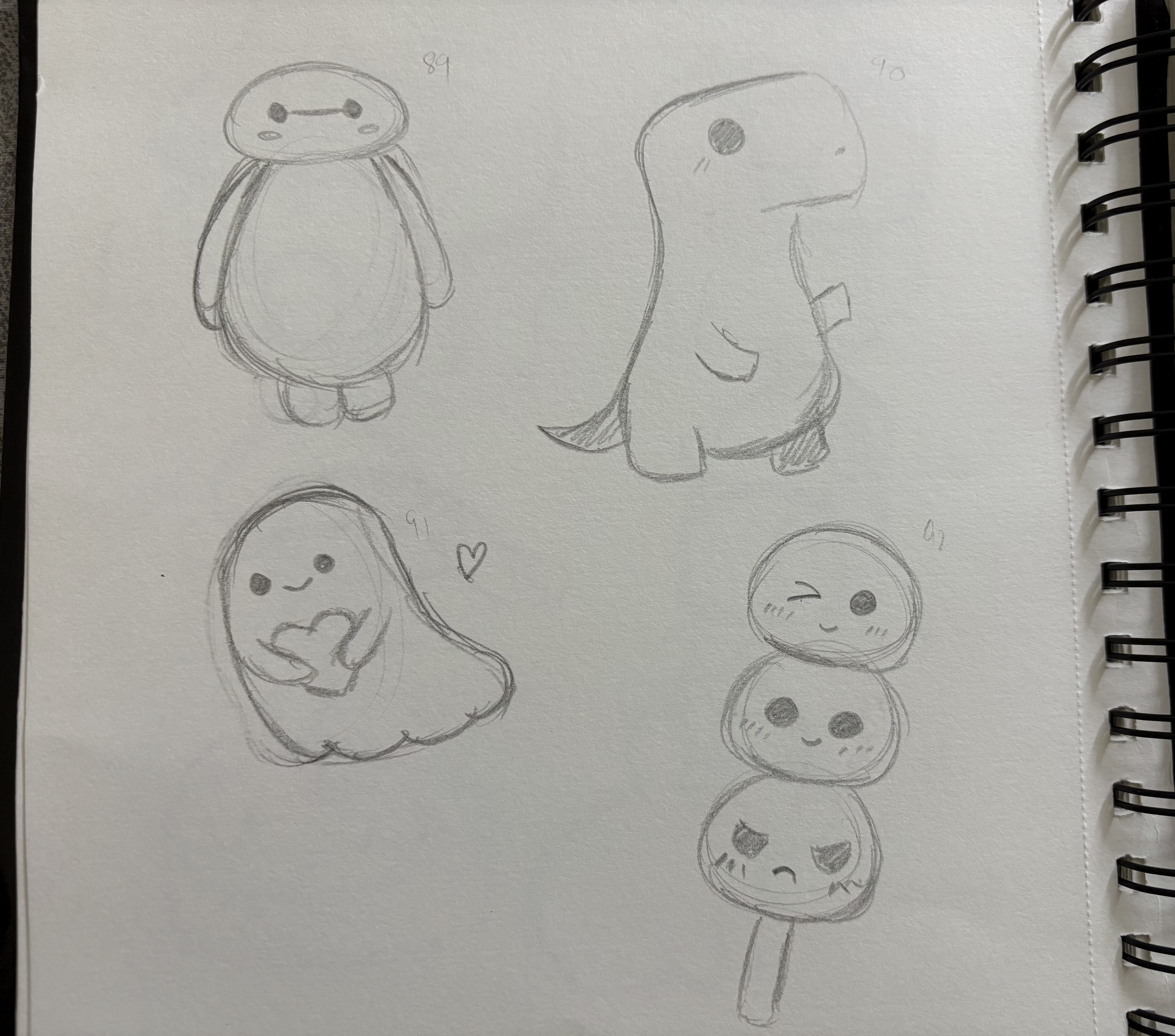 Cute Whimsical Characters in a Playful Scene