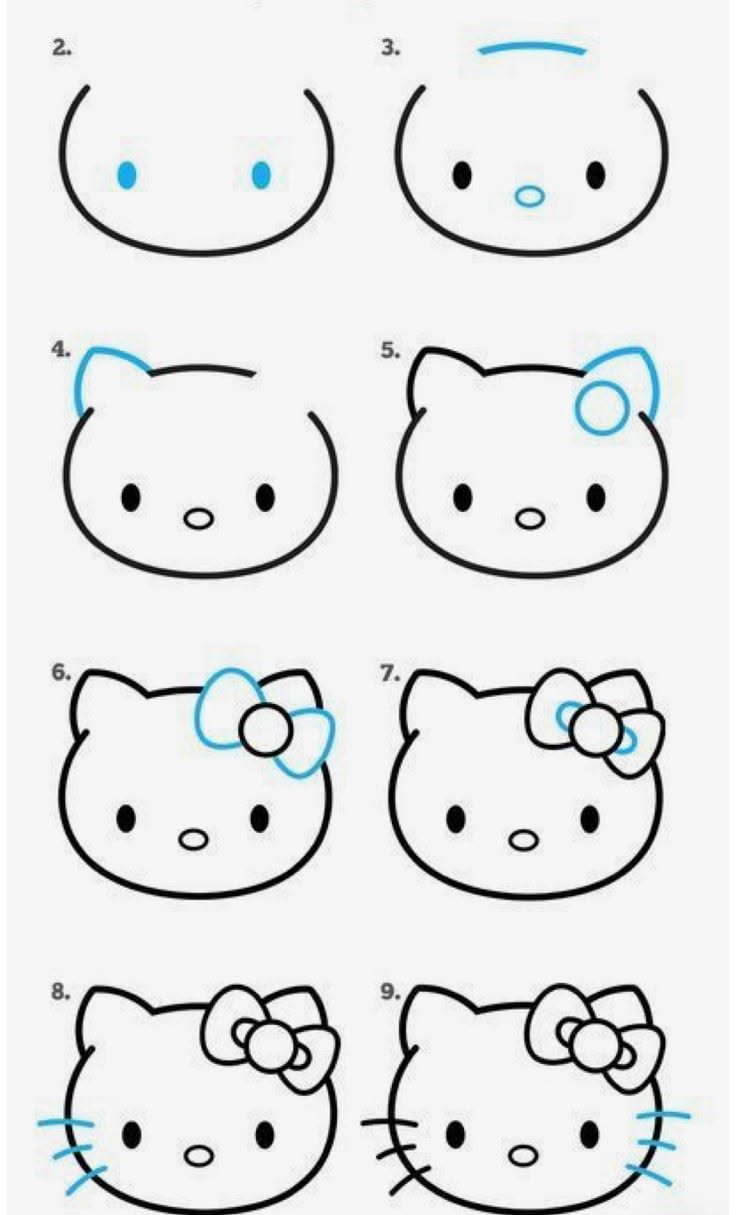Step-by-Step Cute Cat Character Tutorial