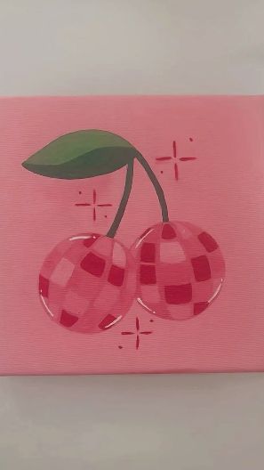 Adorable Checkered Cherry Bunch