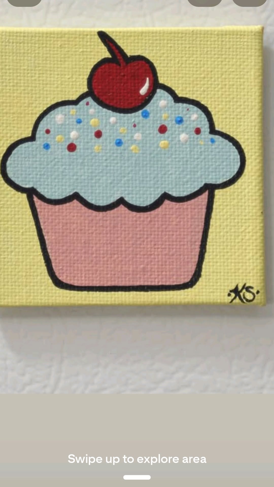 Adorable Cupcake with Cherry