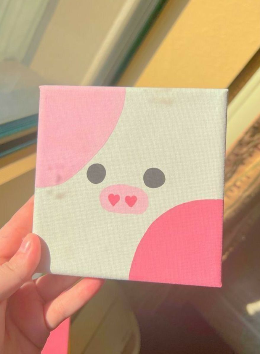 Adorable Piggy Face in Pink
