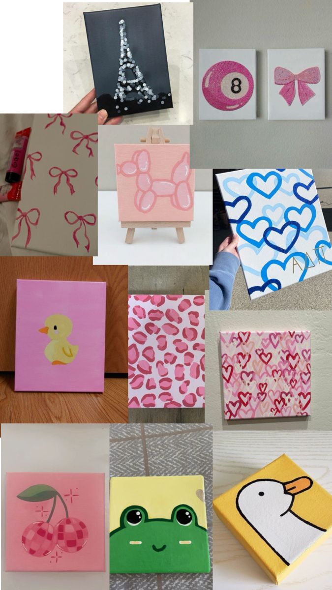 Adorable Pink Themed Art Collection