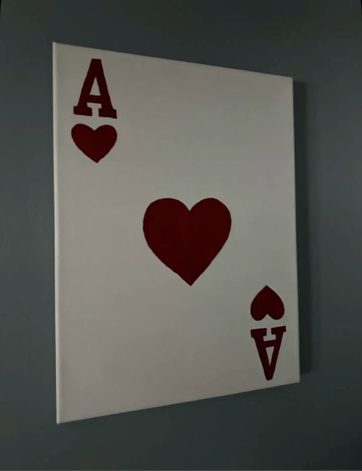 Bold Ace of Hearts Design