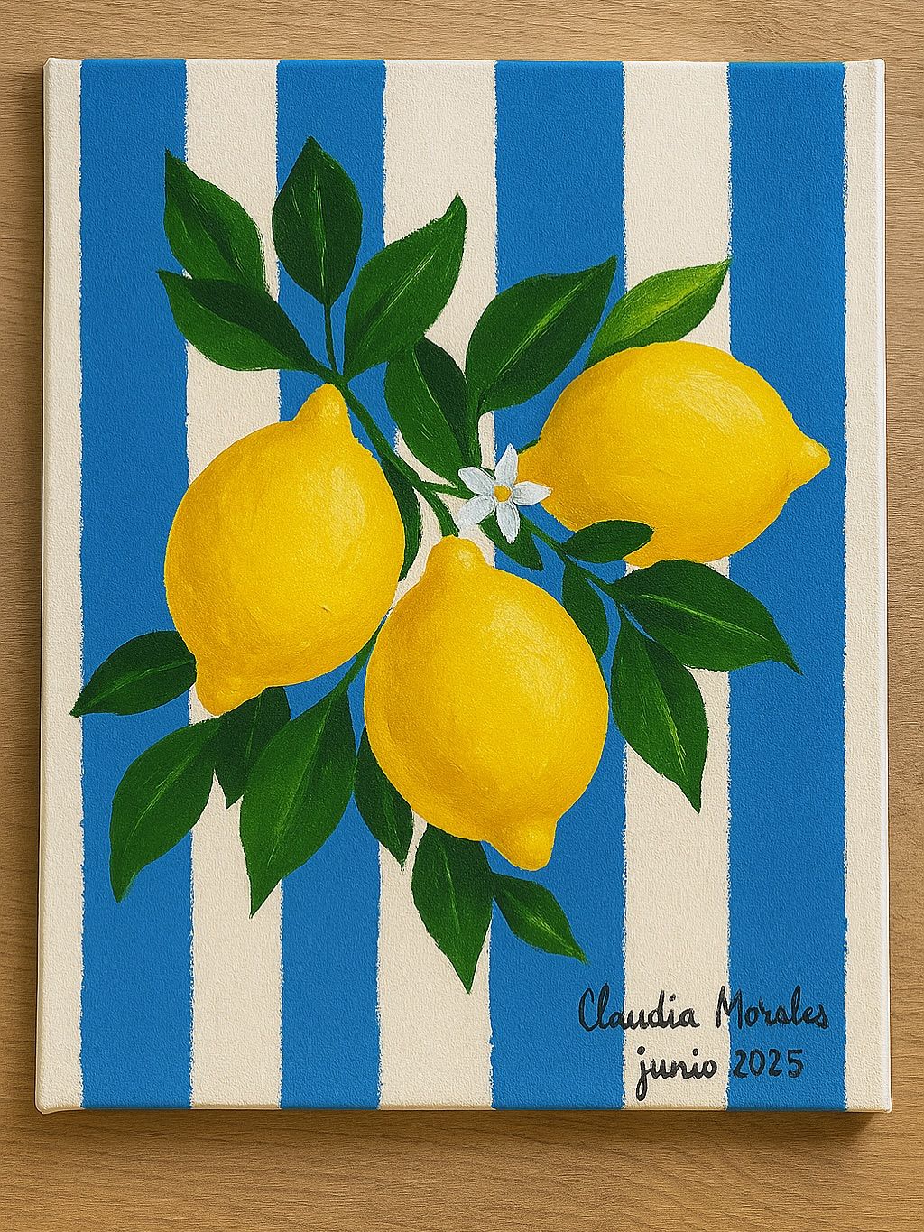 Bright Lemons and Stripes