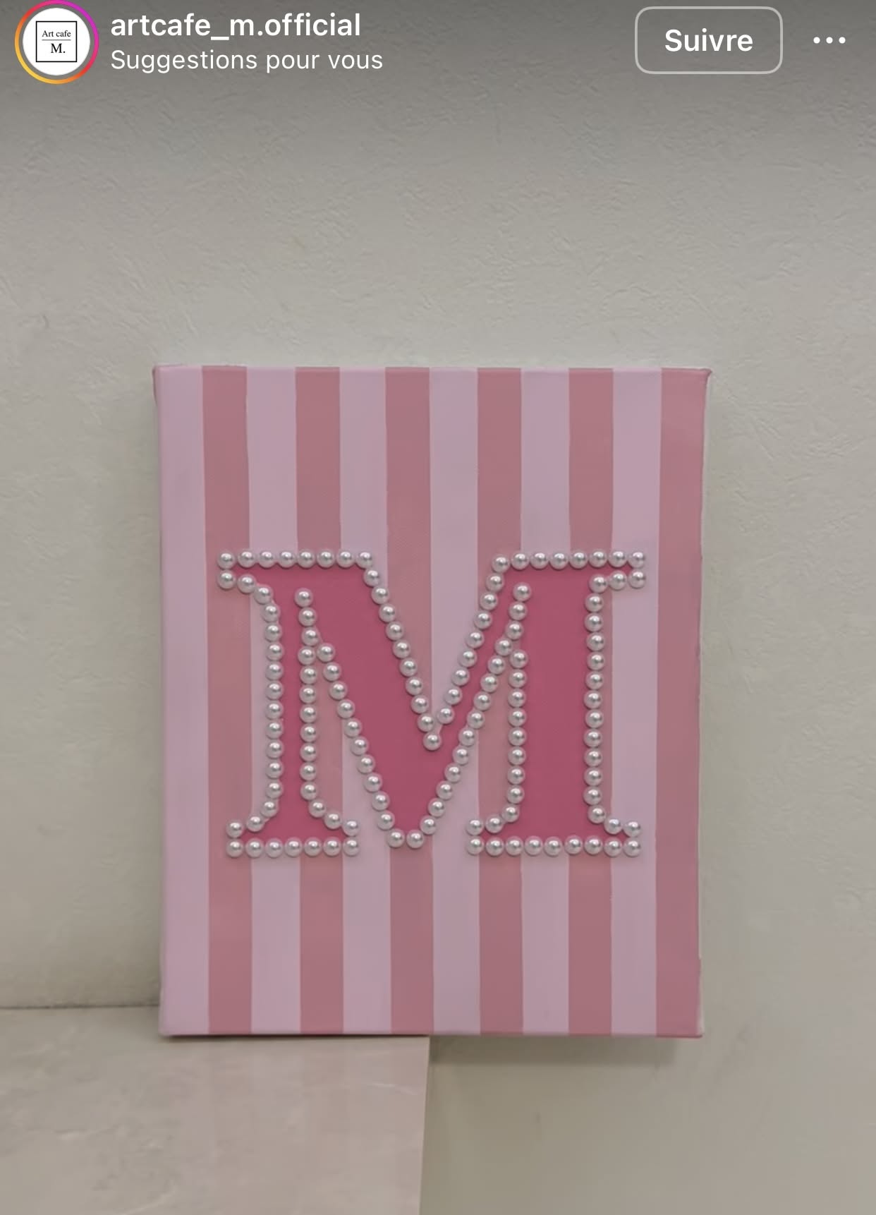 Charming Pink Monogram with Pearls