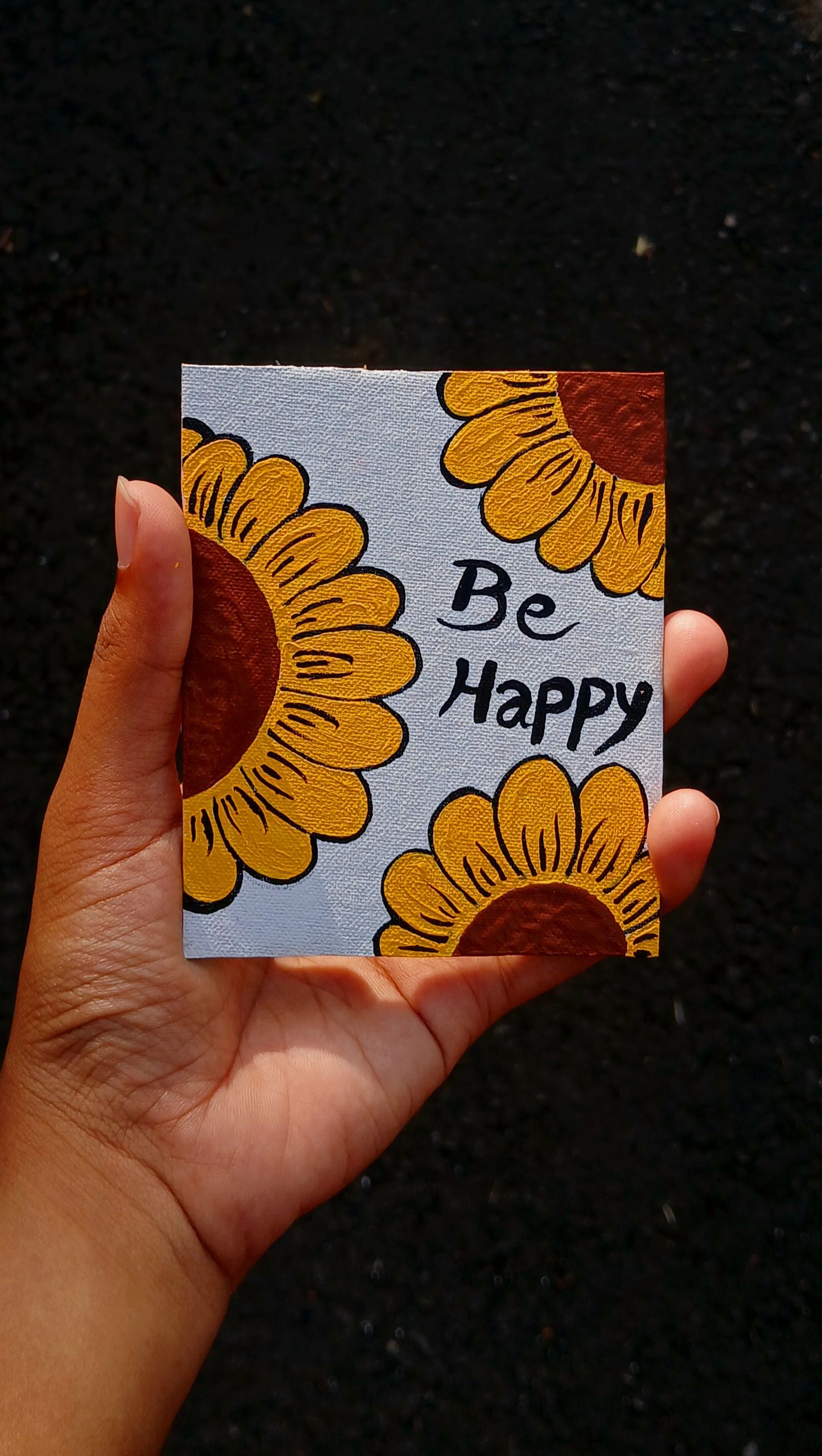 Cheerful Sunflower with Inspirational Quote