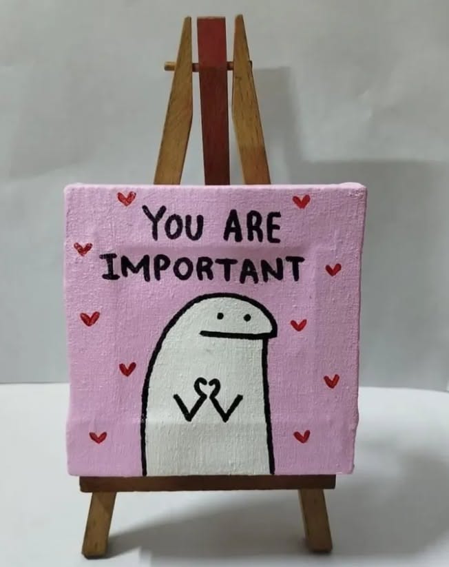 Cute Motivational u2018You Are Importantu2019 Art