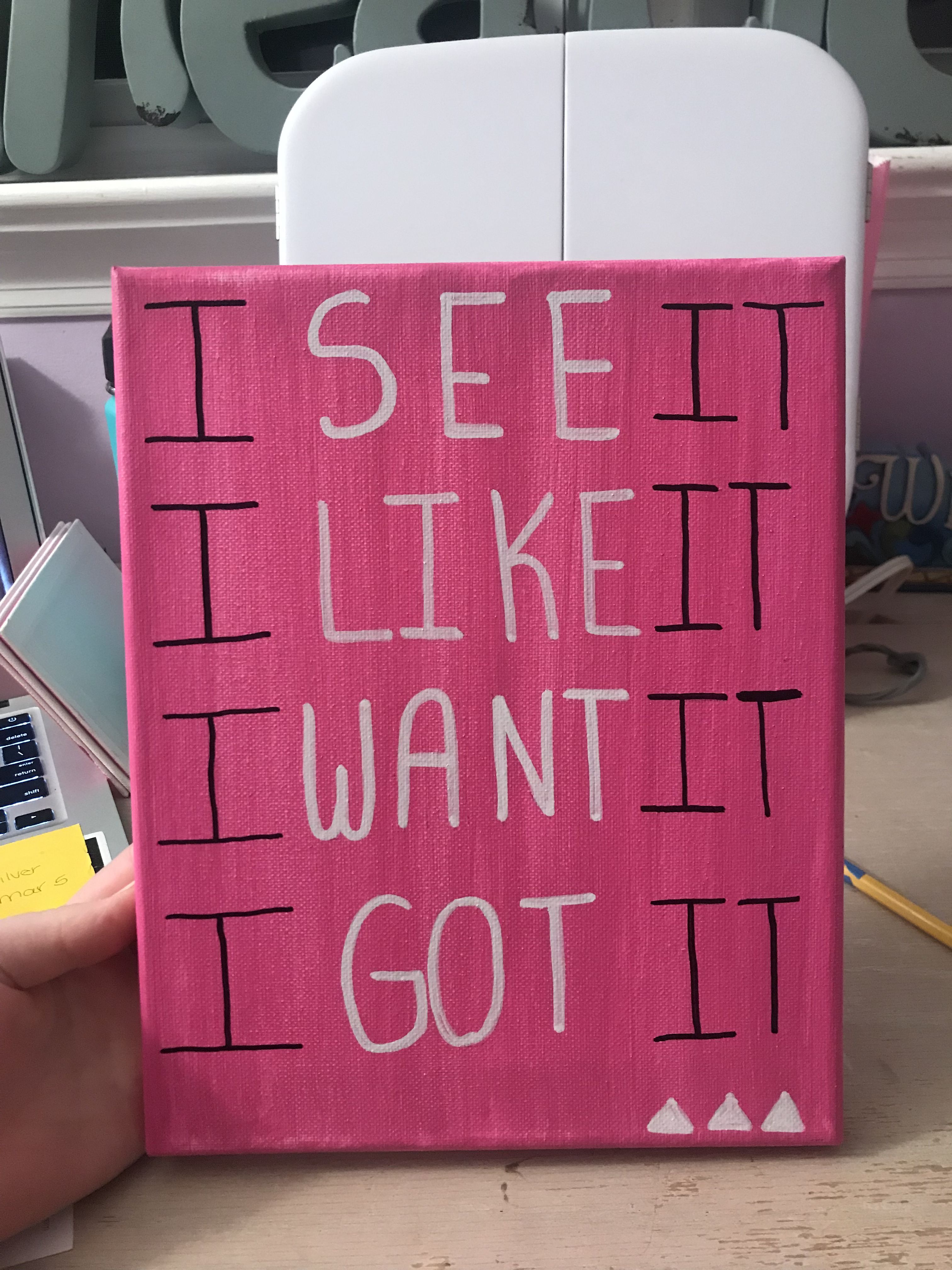 Things to Paint on a Canvas: Fun & Trendy Pink Quote Art