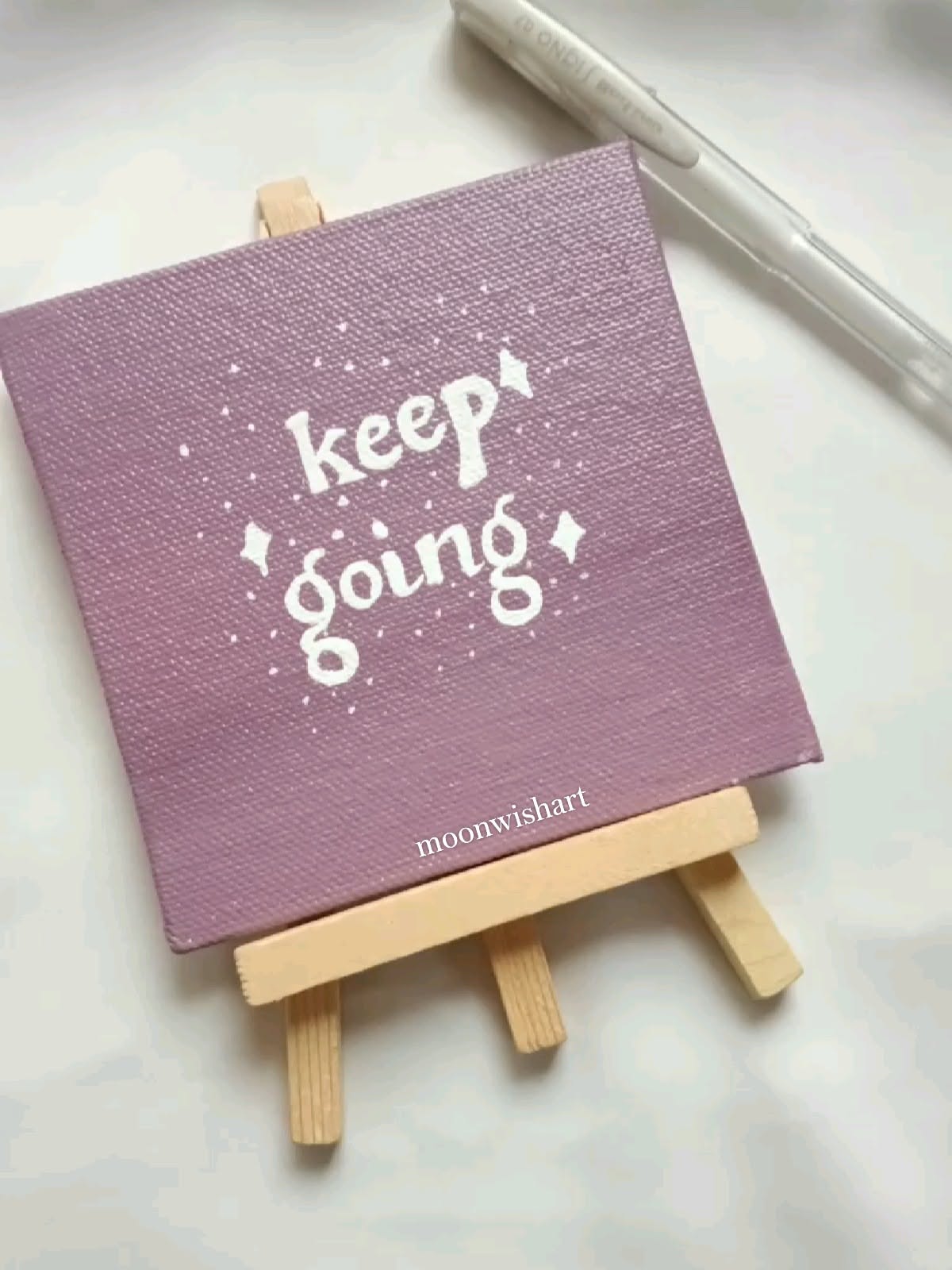 Things to Paint on a Canvas: Inspiring Keep Going Motivational Quote