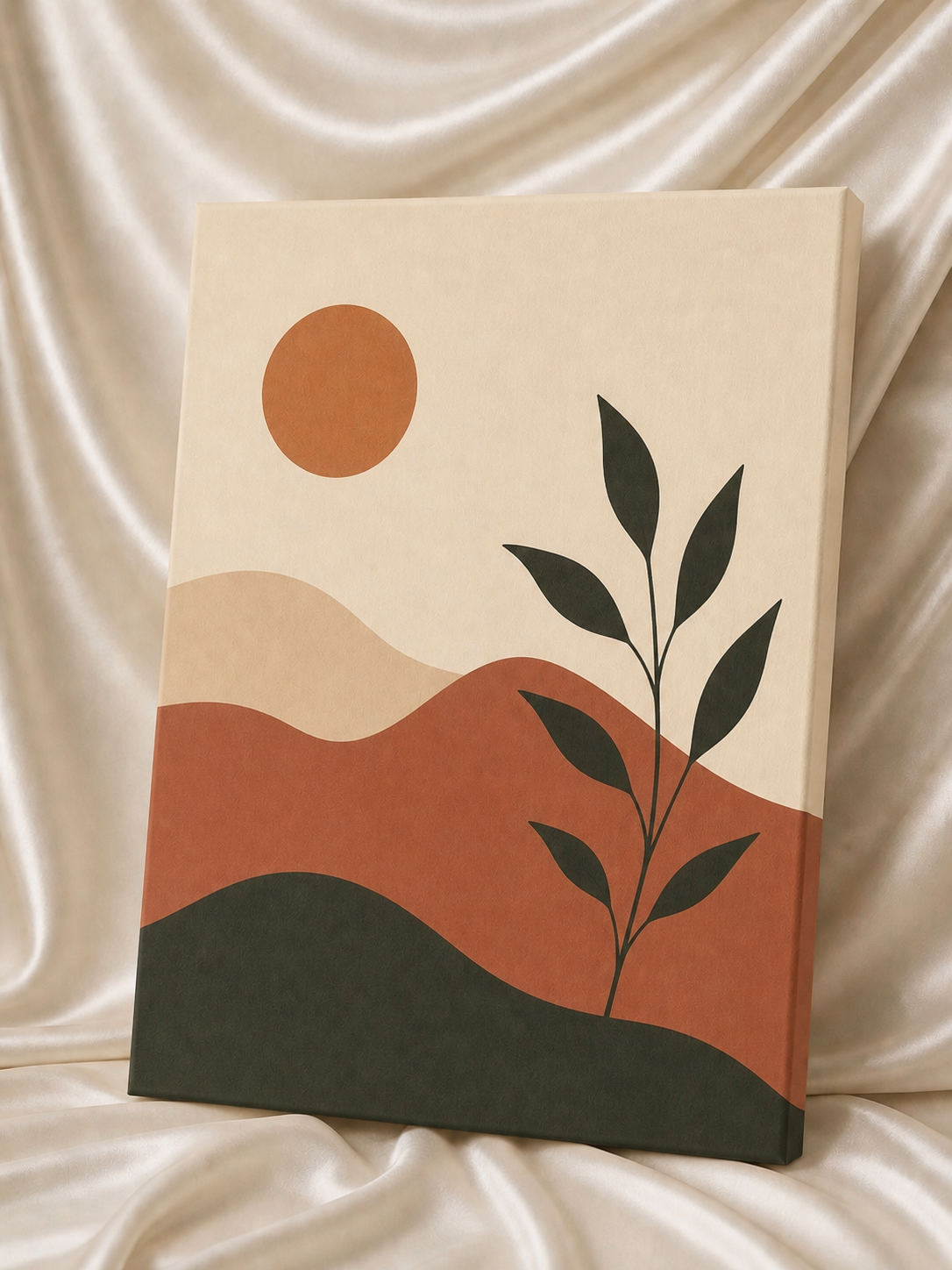 Modern Abstract Terracotta Landscape