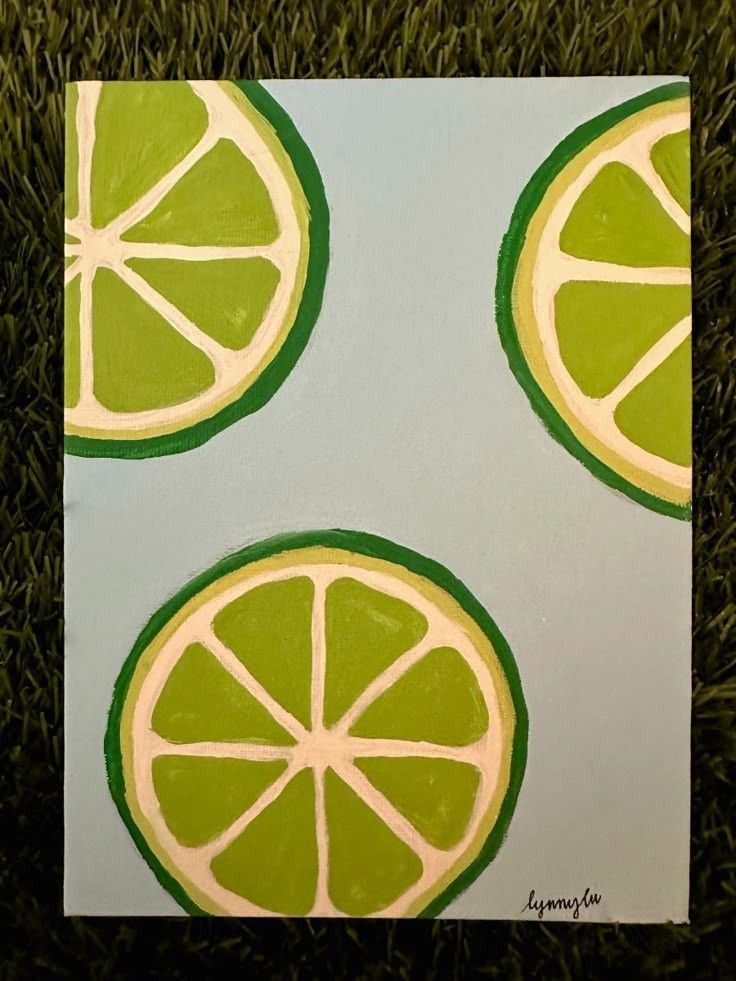 Refreshing Lime Slice Art